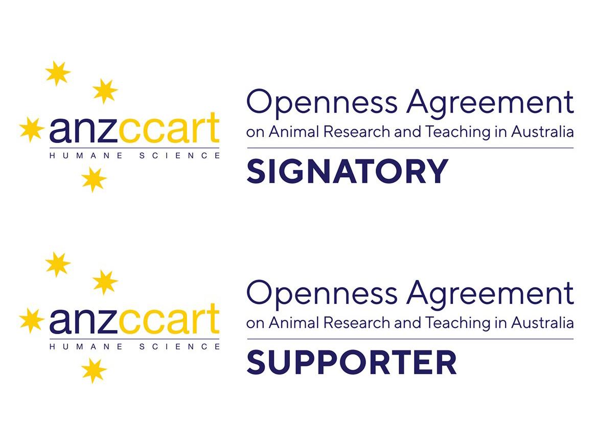 Openness Agreement on Animal Research and Teaching in Australia logos
